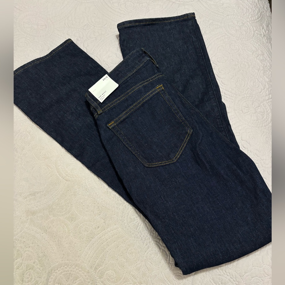 NWT Loft Classic Mid rise Curvy Blue Women's Boot Cut Jeans Size 8